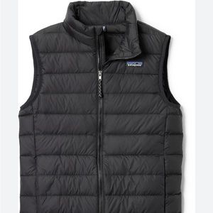 Kids Patagonia Black Down Sweater Vest - size Large